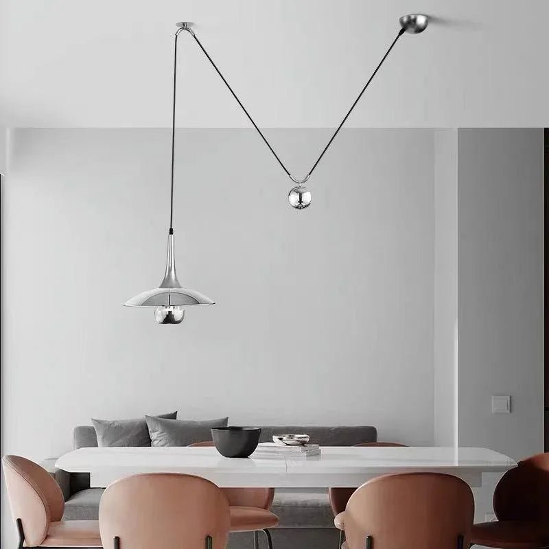 Postmodern Adjustable Metal Pendant Light - Decorbites