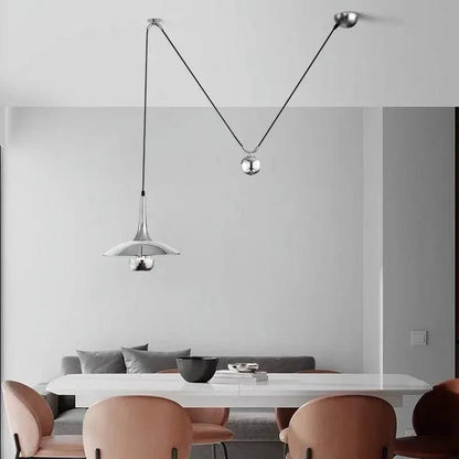 Postmodern Adjustable Metal Pendant Light - Decorbites