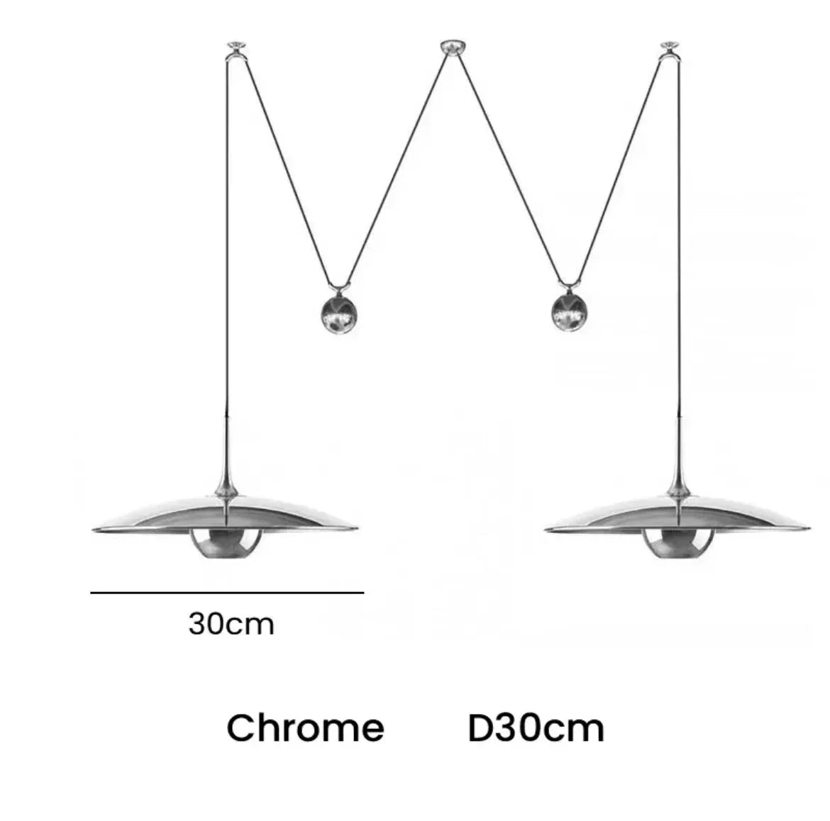Postmodern Adjustable Metal Pendant Light - Decorbites