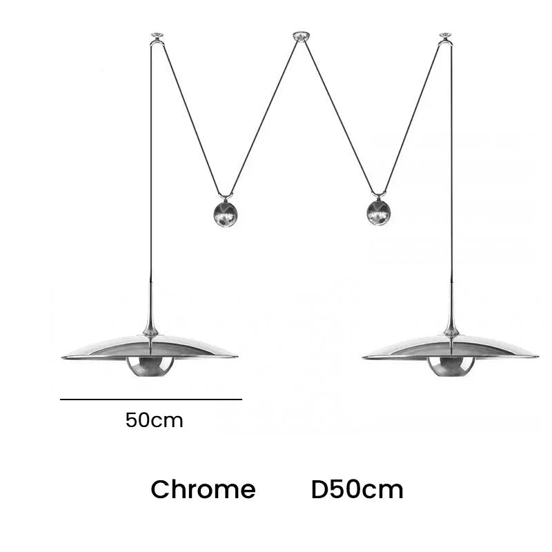 Postmodern Adjustable Metal Pendant Light - Decorbites