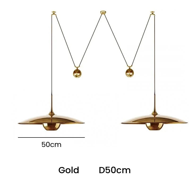 Postmodern Adjustable Metal Pendant Light - Decorbites