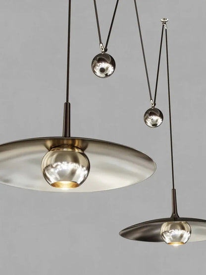 Postmodern Adjustable Metal Pendant Light - Decorbites