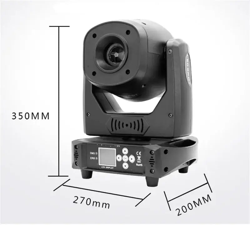 Professional black 120w led moving head stage light with lcd display and control panel by decorbites for living room decor