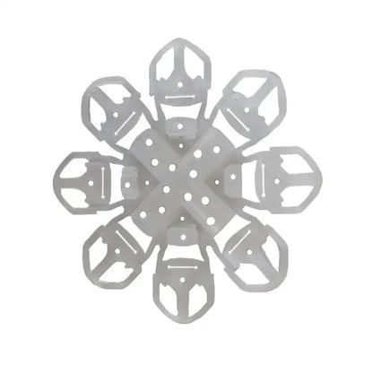 White plastic snowflake shaped bicycle pedal holder for decorbites espresso machine brush cleaner kitchen tool