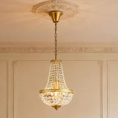 Retro Crystal Iron Pendant Light - Decorbites