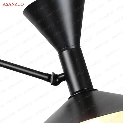 Black matte metal desk lamp with conical shade and adjustable arm for retro industrial wall lamps decorbites american retro