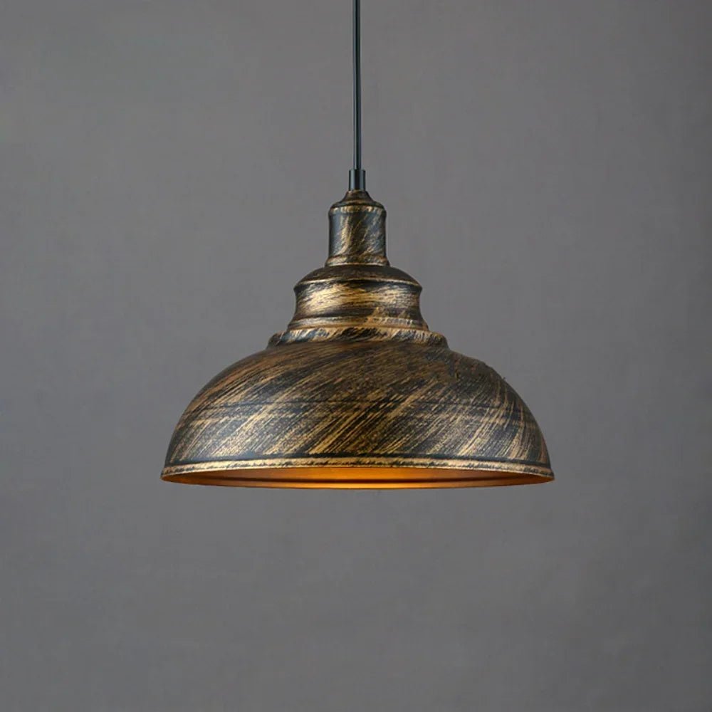 Retro Industrial Color Block Aluminum Pendant Light - Decorbites