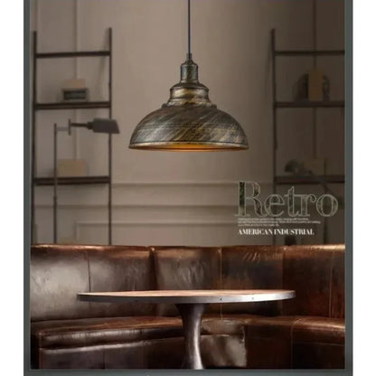 Retro Industrial Color Block Aluminum Pendant Light - Decorbites
