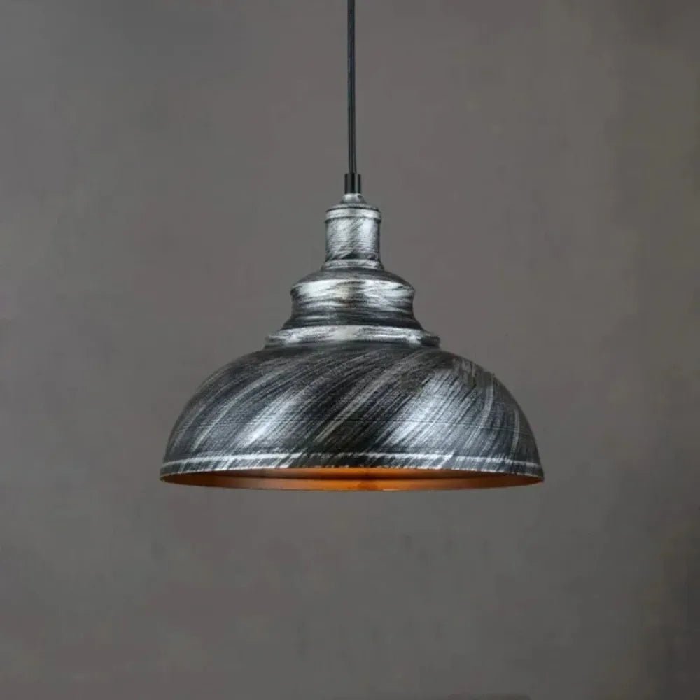 Retro Industrial Color Block Aluminum Pendant Light - Decorbites