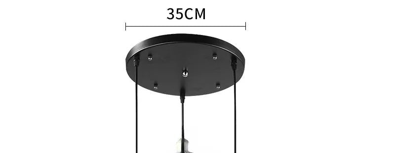 Retro Industrial Gray Glass Pendant Light - Decorbites