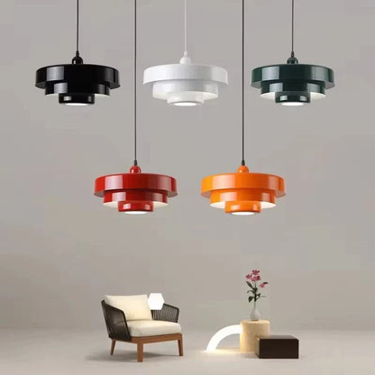 Retro Orange Metal Pendant Light - Decorbites