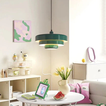 Retro Orange Metal Pendant Light - Decorbites