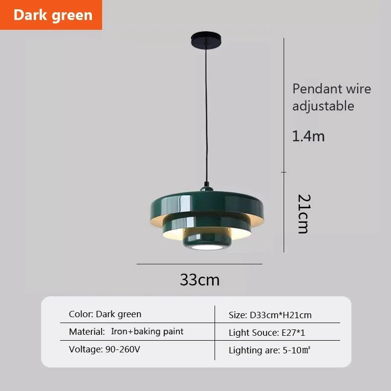 Retro Orange Metal Pendant Light - Decorbites