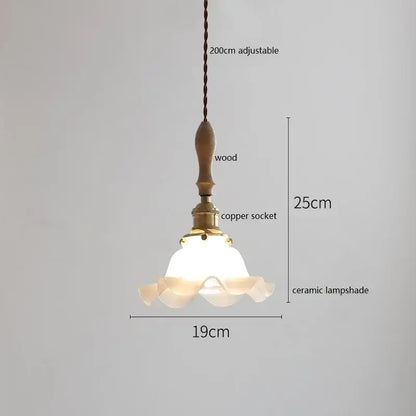Scalloped white ceramic led pendant light with ruffled finish on adjustable 200cm cord ideal for dining room decorbites ceramic led
