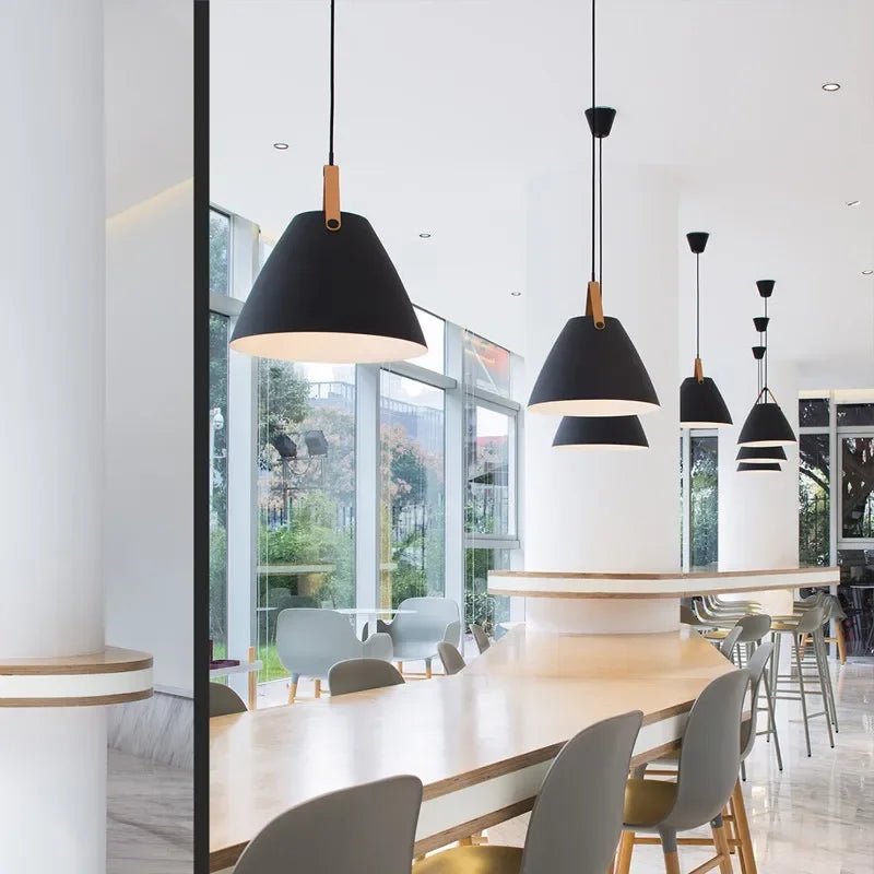 Scandinavian Painted Metal Pendant Light - Decorbites