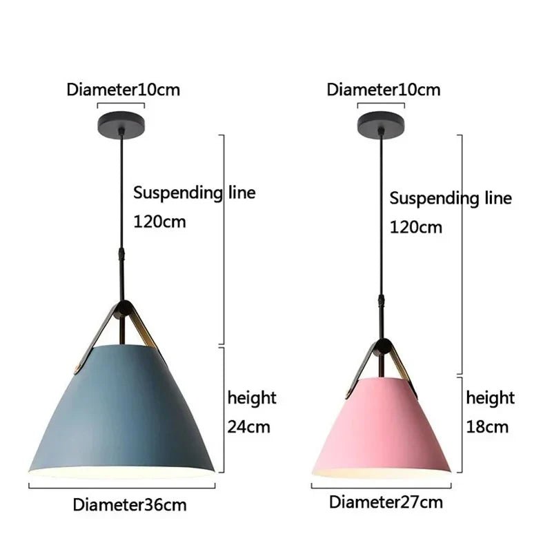 Scandinavian Painted Metal Pendant Light - Decorbites
