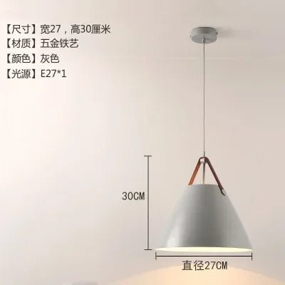 Scandinavian Painted Metal Pendant Light - Decorbites