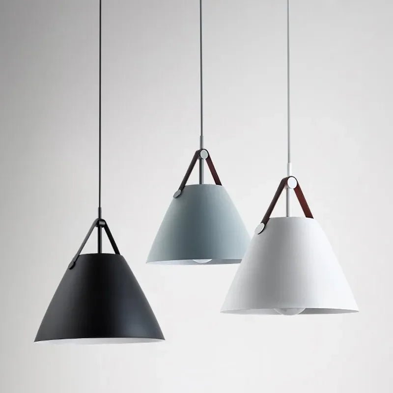 Scandinavian Painted Metal Pendant Light - Decorbites