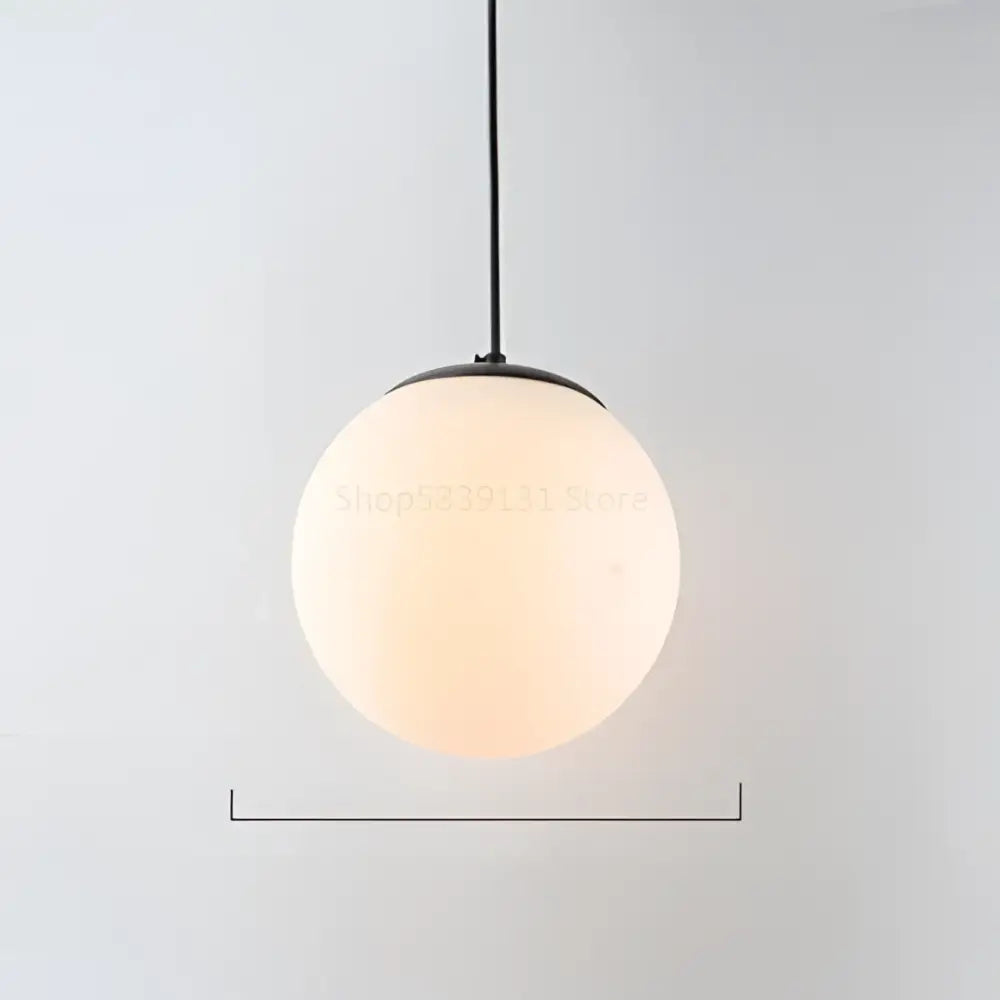 Set of 6 frosted glass ball pendant lights with black metal hardware for living room decorbites glass ball pendant