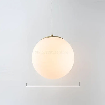 Set of 6 decorbites glass ball pendant lights with frosted glass globe and brass finish for living room decor
