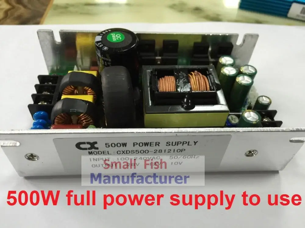 Silver metal 300w led follow spot power supply with black capacitors and copper windings for wedding stage decor