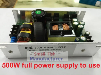 Silver metal 300w led follow spot power supply with black capacitors and copper windings for wedding stage decor