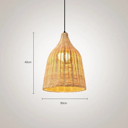 Southeast Asia Bamboo Rattan Woven Pendant Light - Decorbites