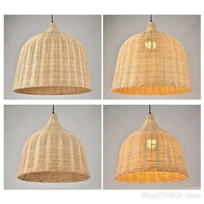 Southeast Asia Bamboo Rattan Woven Pendant Light - Decorbites