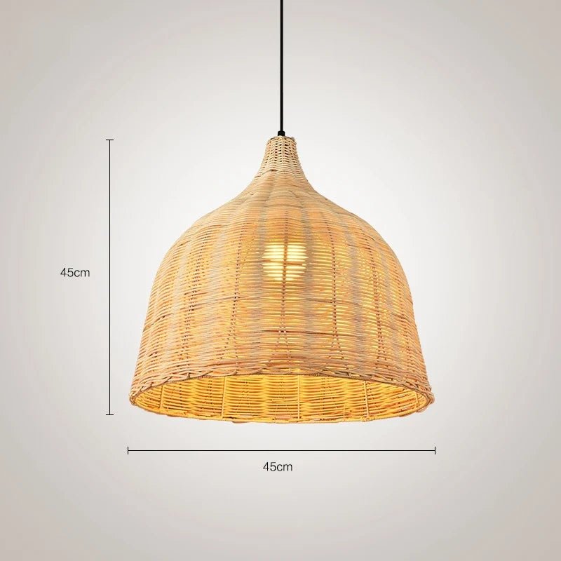 Southeast Asia Bamboo Rattan Woven Pendant Light - Decorbites