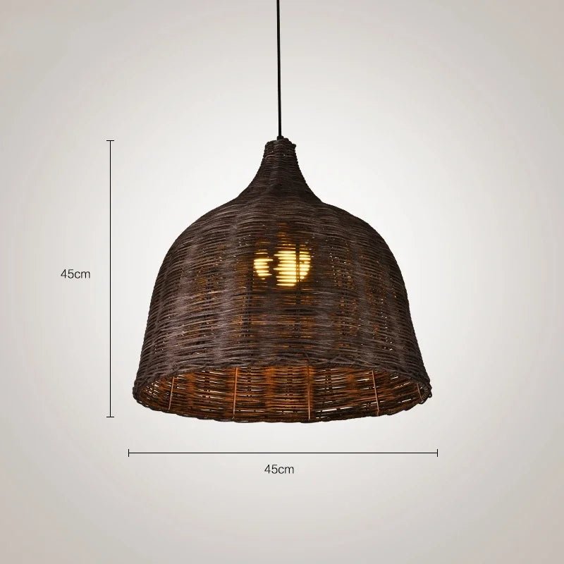 Southeast Asia Bamboo Rattan Woven Pendant Light - Decorbites