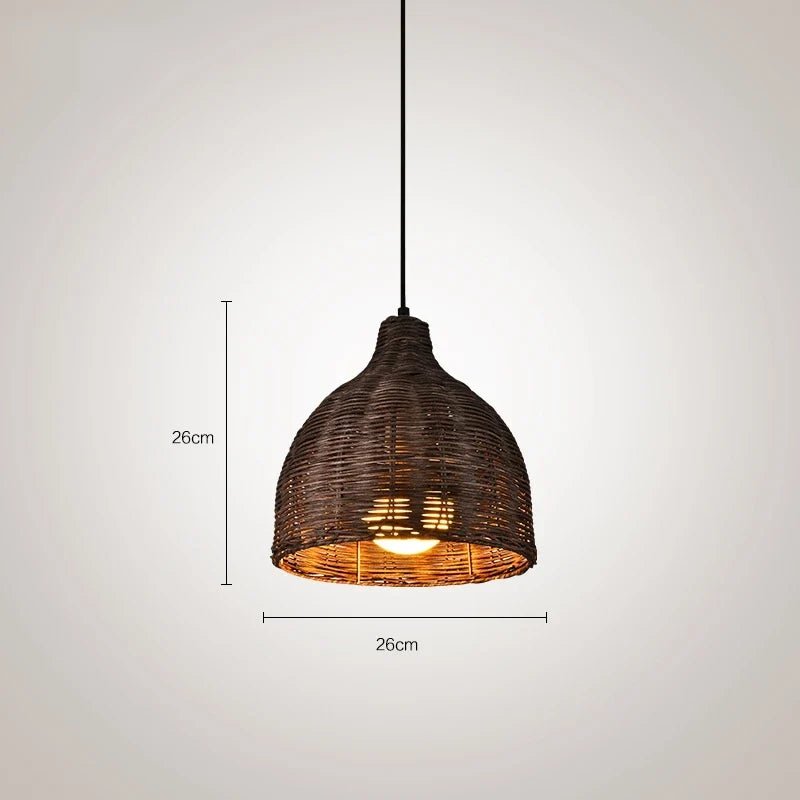 Southeast Asia Bamboo Rattan Woven Pendant Light - Decorbites