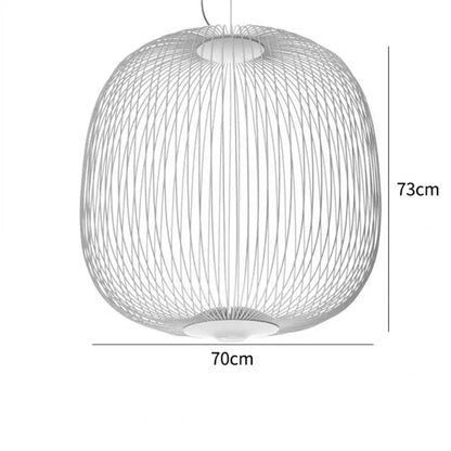 Spokes Birdcage Pendant Light in Polished Chrome - Decorbites