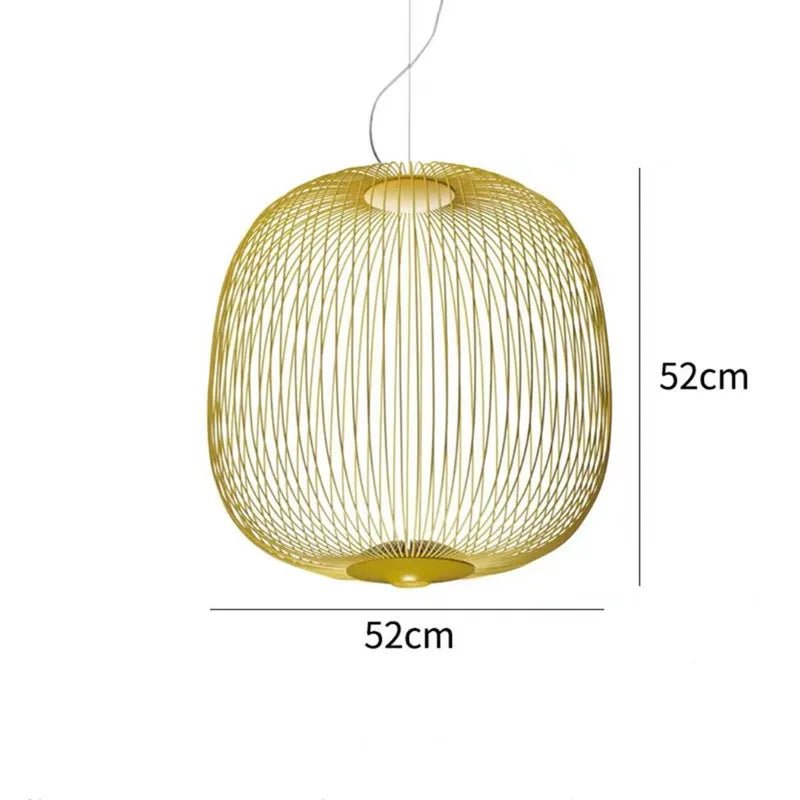 Spokes Birdcage Pendant Light in Polished Chrome - Decorbites