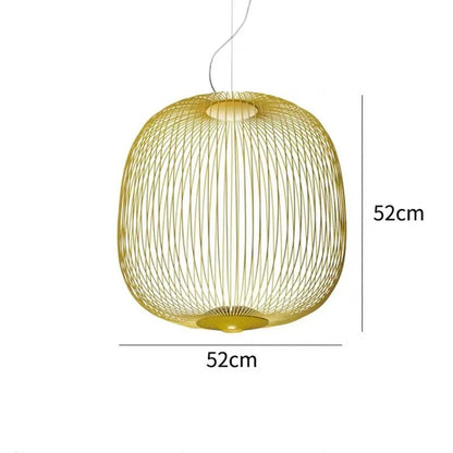 Spokes Birdcage Pendant Light in Polished Chrome - Decorbites