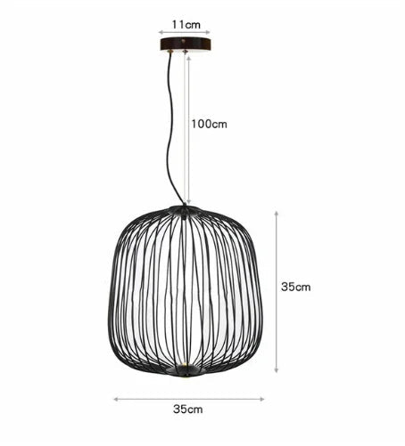 Spokes Birdcage Pendant Light in Polished Chrome - Decorbites