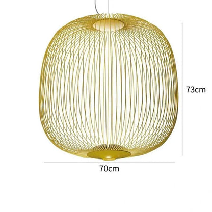 Spokes Birdcage Pendant Light in Polished Chrome - Decorbites