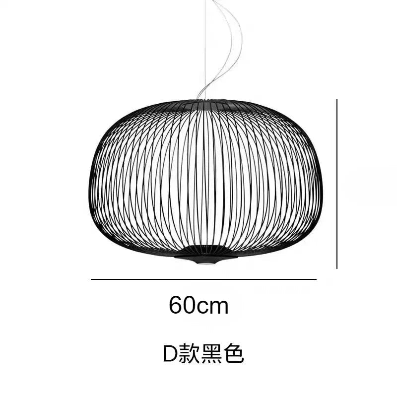 Spokes Birdcage Pendant Light in Polished Chrome - Decorbites