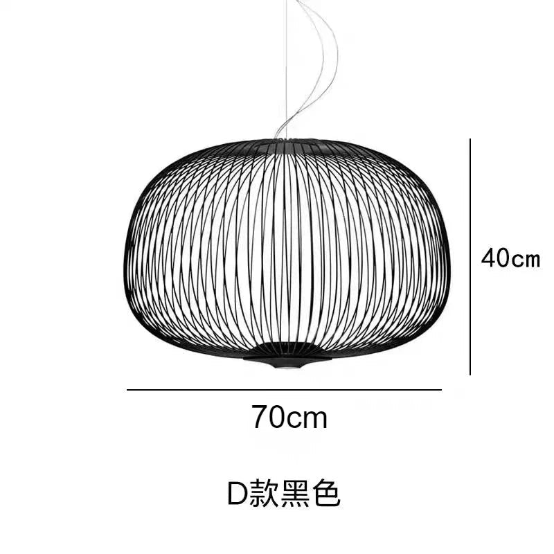 Spokes Birdcage Pendant Light in Polished Chrome - Decorbites