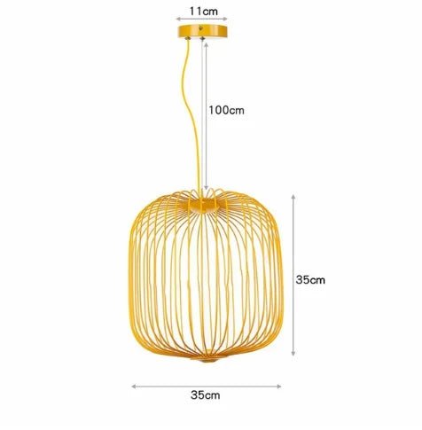 Spokes Birdcage Pendant Light in Polished Chrome - Decorbites