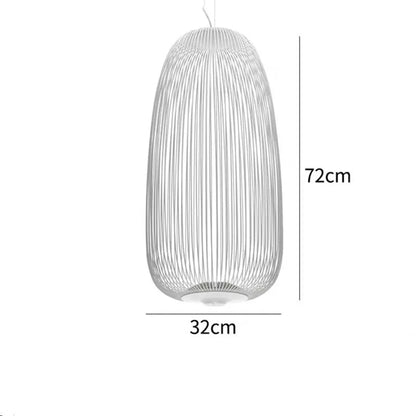 Spokes Birdcage Pendant Light in Polished Chrome - Decorbites