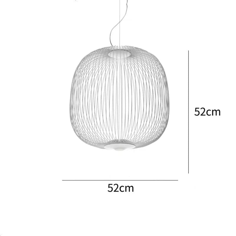 Spokes Birdcage Pendant Light in Polished Chrome - Decorbites