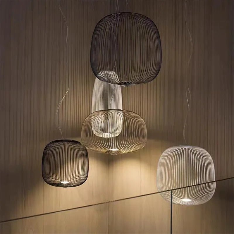 Spokes Birdcage Pendant Light in Polished Chrome - Decorbites