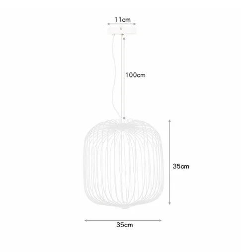 Spokes Birdcage Pendant Light in Polished Chrome - Decorbites