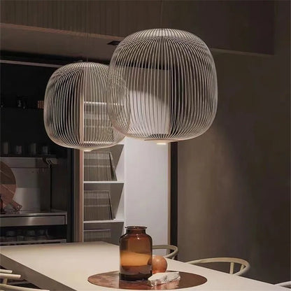 Spokes Birdcage Pendant Light in Polished Chrome - Decorbites