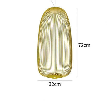 Spokes Birdcage Pendant Light in Polished Chrome - Decorbites