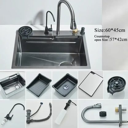 Stainless Steel Kitchen Sink Set