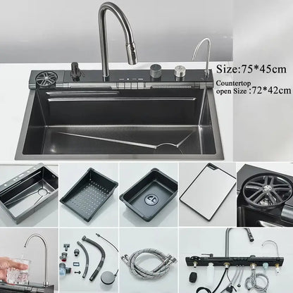 Stainless Steel Kitchen Sink Set