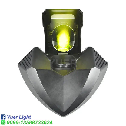 Tactical black and yellow disco gobo wizard beam light with bright yellow lens and angular textured housing for living room decorbites disco gobo