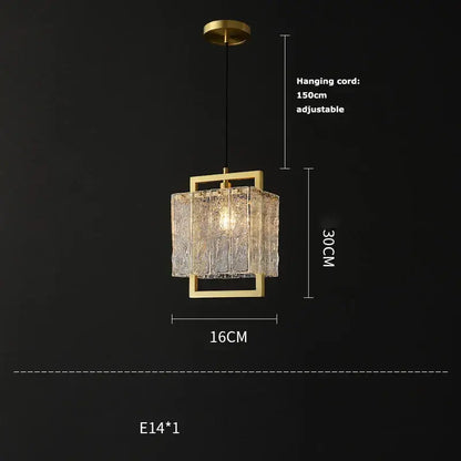 Gold-framed dimmable led copper glass chandelier with textured translucent shade for living room decorbites dimmable led