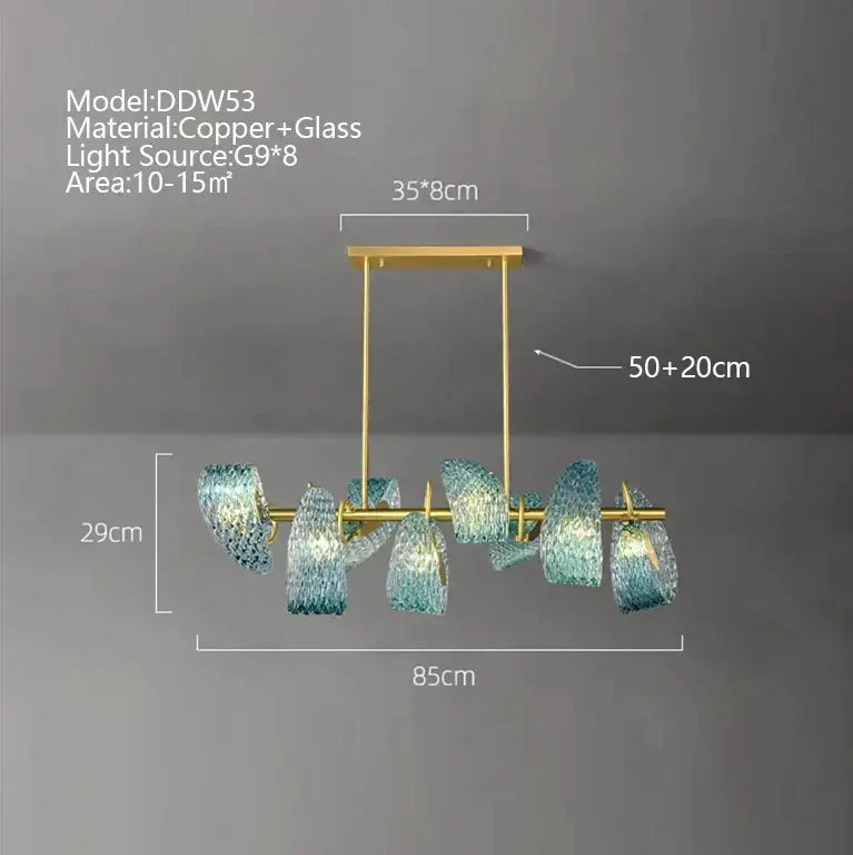 Modern copper and glass wall sconce with textured iridescent blue glass luxury shades for bedroom decorbites blue glass